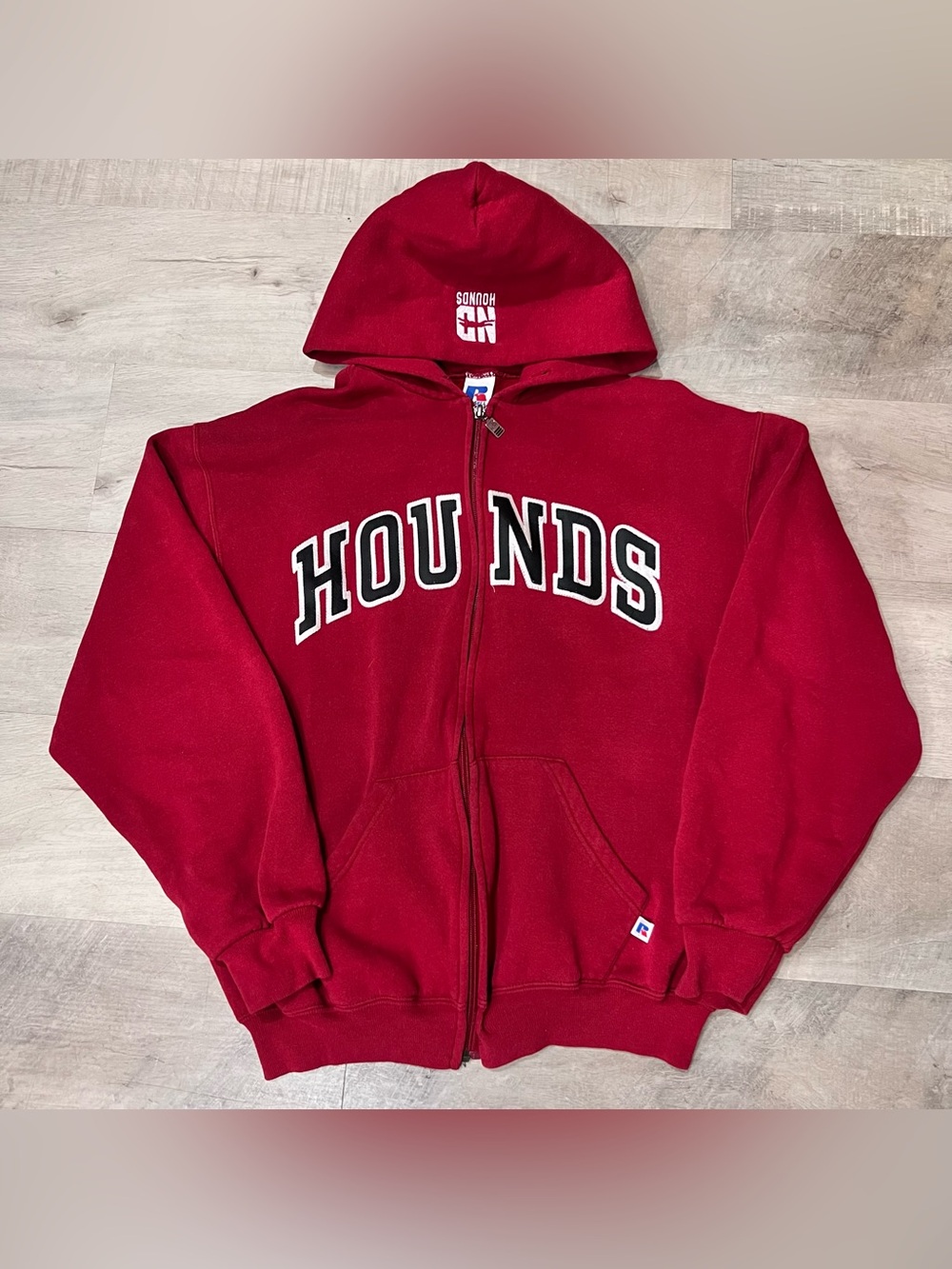 Vintage Russell Athletic Hounds Zip Up Hoodie